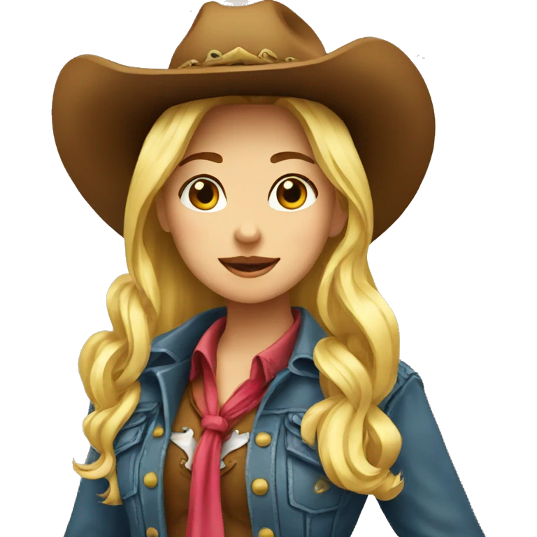 cowgirl cute emoji
