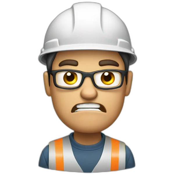 Angry engineer emoji