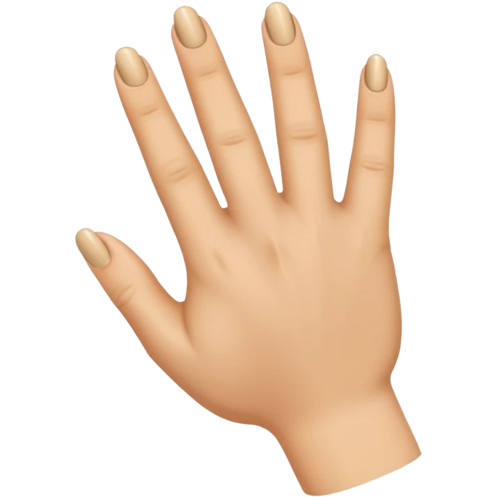 Hand but ring finger down emoji