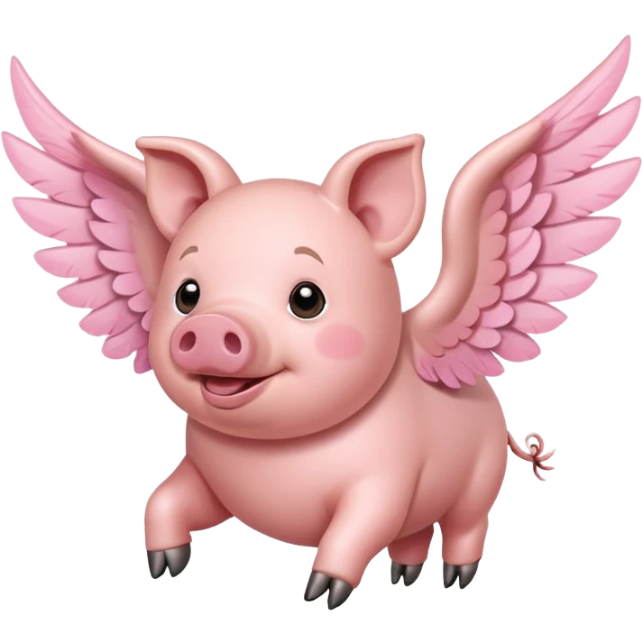 Pig flying  emoji