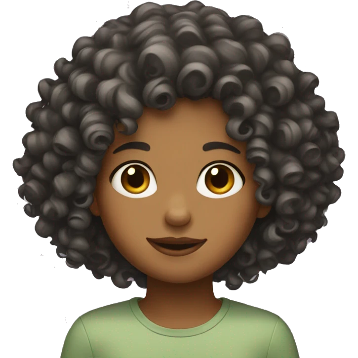 Curly girl emoji