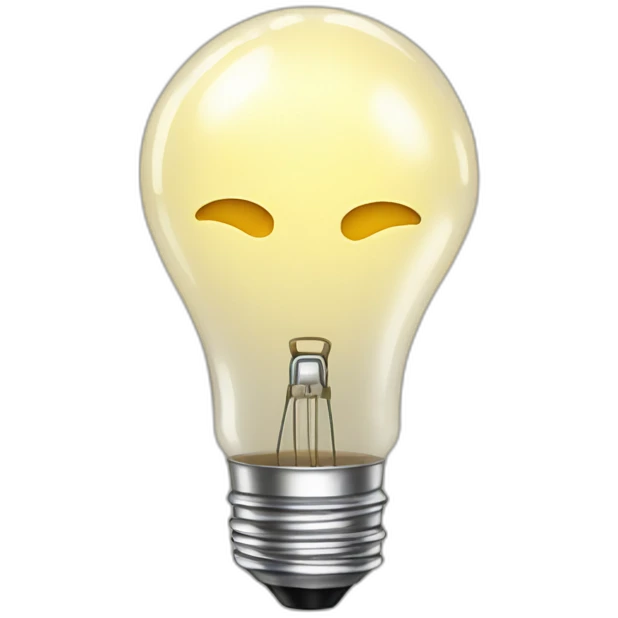 idea lit bulb emoji