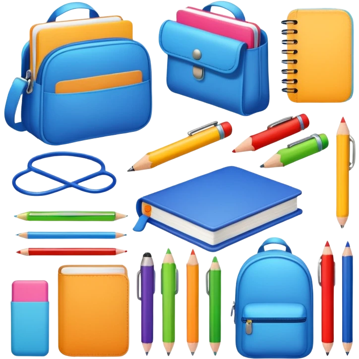 aesthetic school supplies emoji