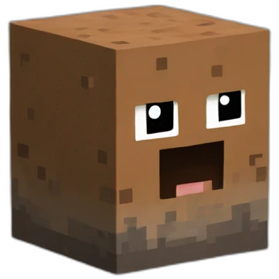 Dirt block, Minecraft emoji