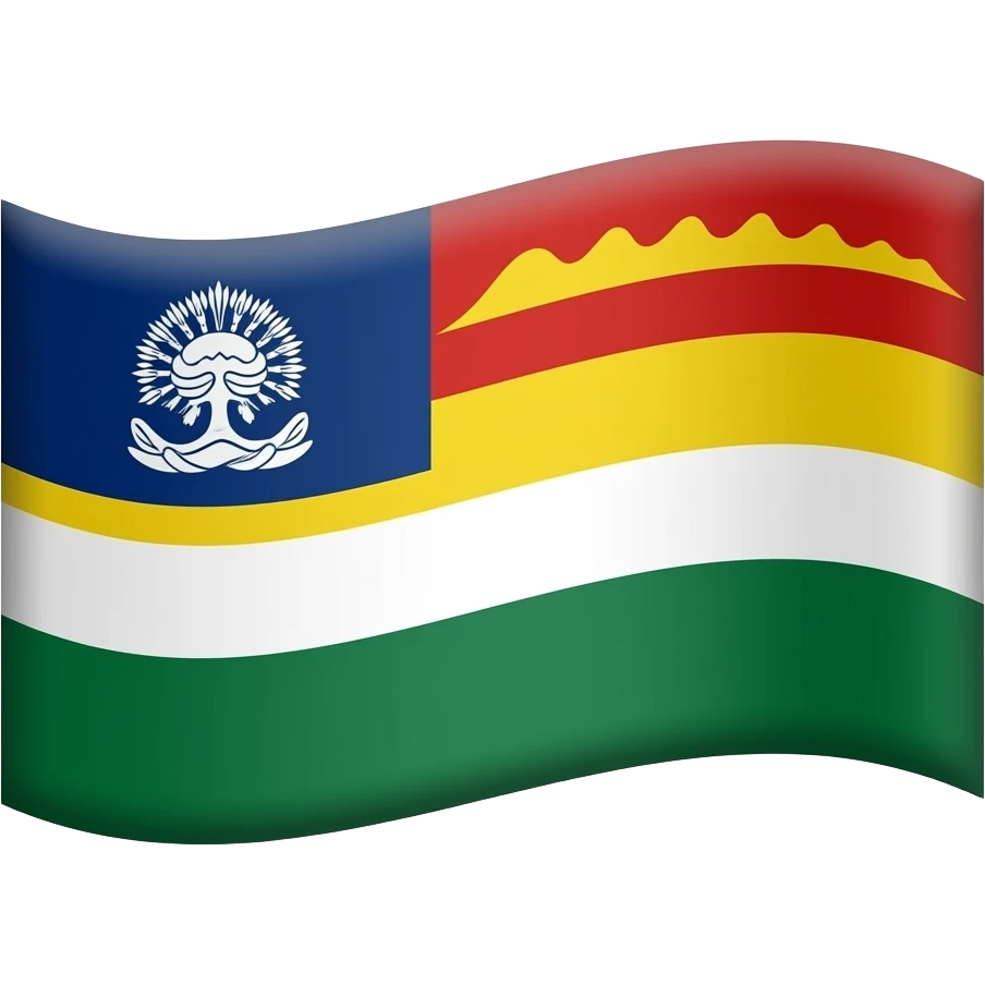 an emoji for ladakh as in the region within kashmir administrated by india, but the flag of LADAKH… (the front) using the flag of ladakh emoji