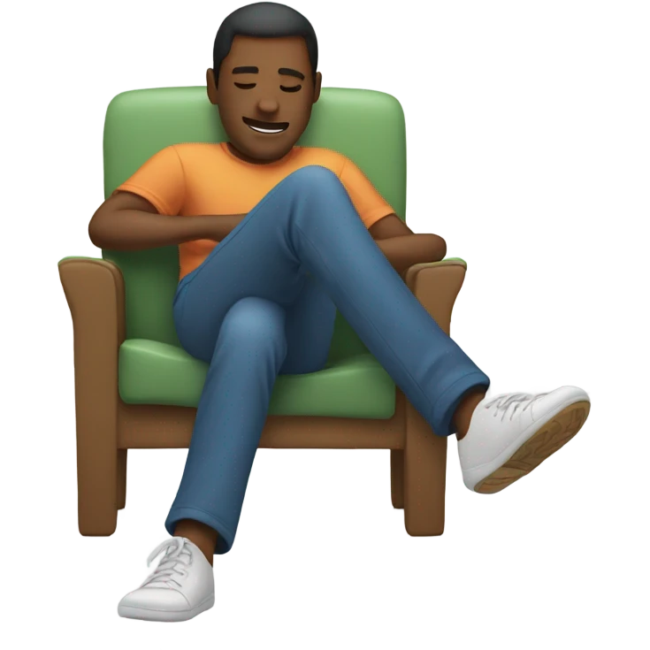 Me with my feet kicked up  emoji