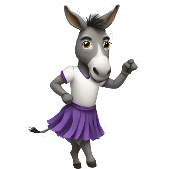 Dancer donkey emoji