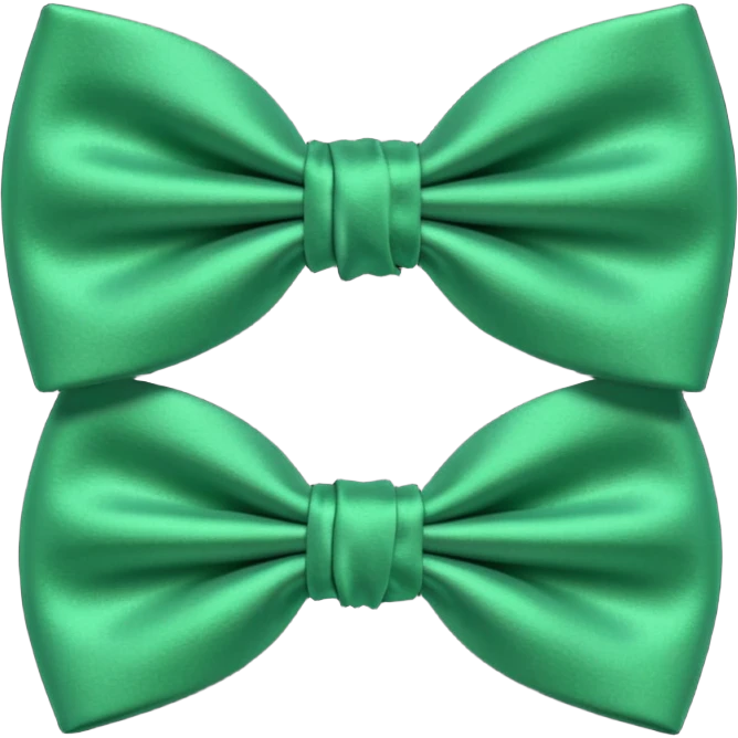 green bow tie emoji