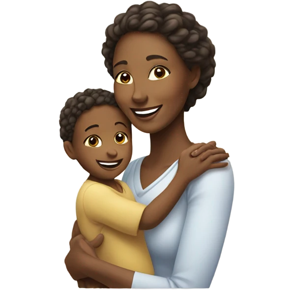 white mother with child emoji