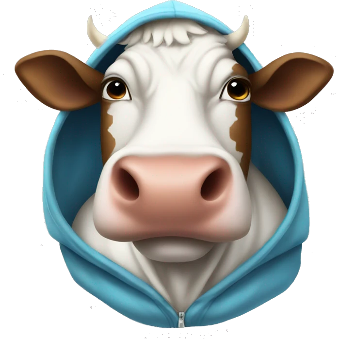Cow In A Hoodie  emoji