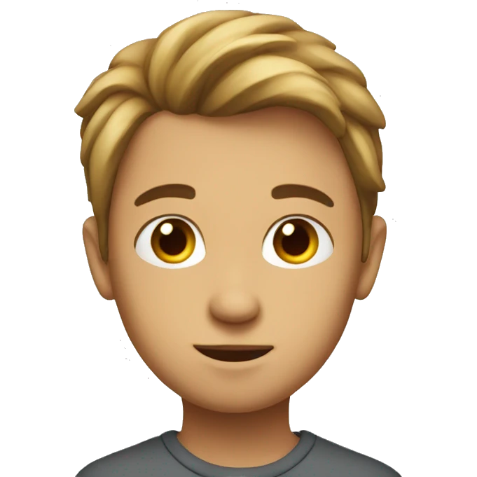 A boy in mind emoji