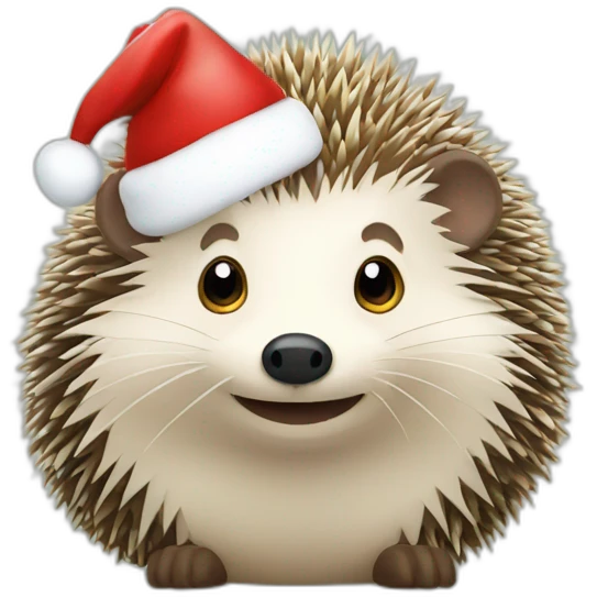 christmas-hedgehog emoji