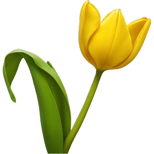yellow tulip emoji