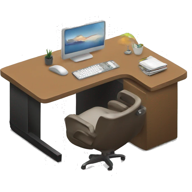 modern office desk emoji