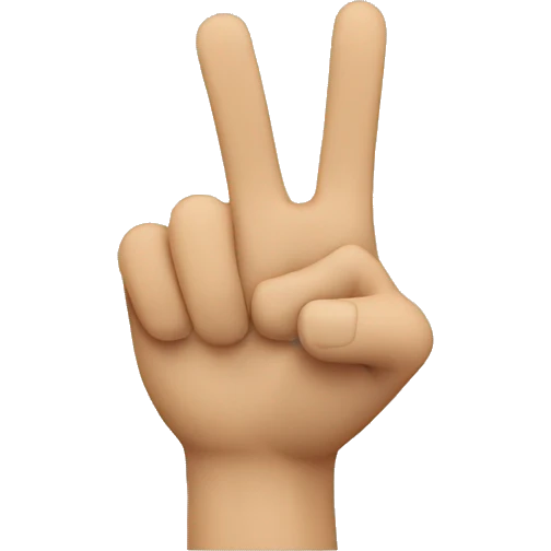 Hand pointing forward emoji