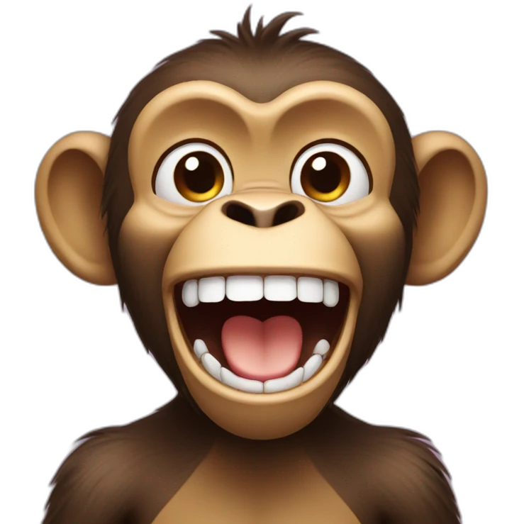 monkey is laugh emoji