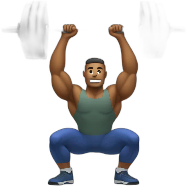 barbell military press emoji