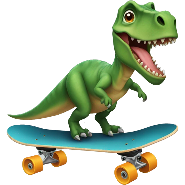 Dinosaur on a Skateboard  emoji