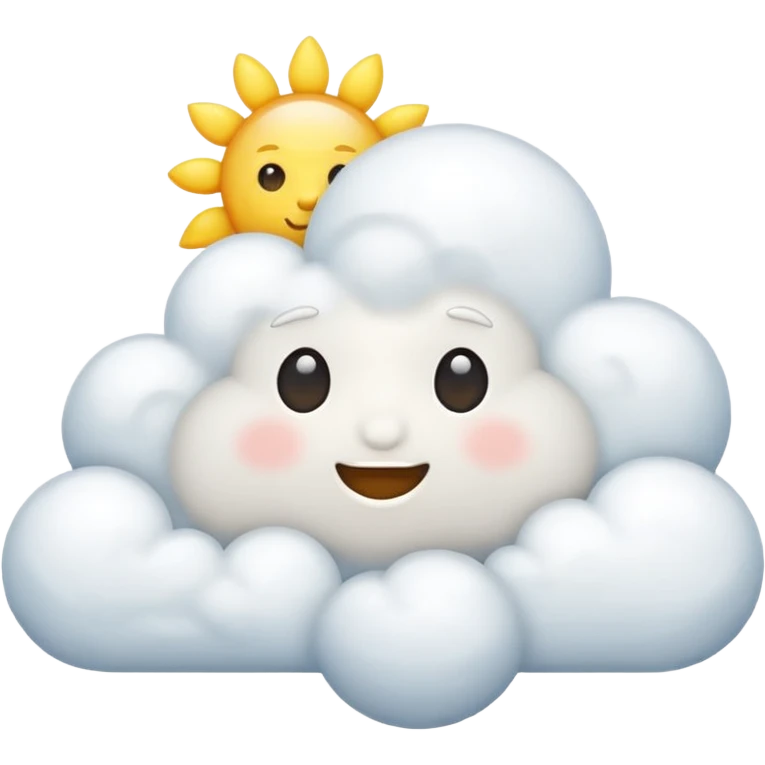 nuage ensoleillé emoji