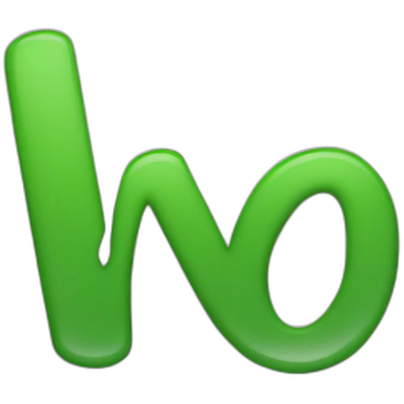 MdH letters un green emoji