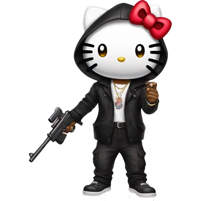 Gangster hello kitty  emoji