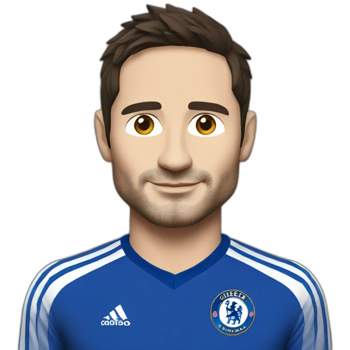 frank Lampard in Chelsea kit emoji