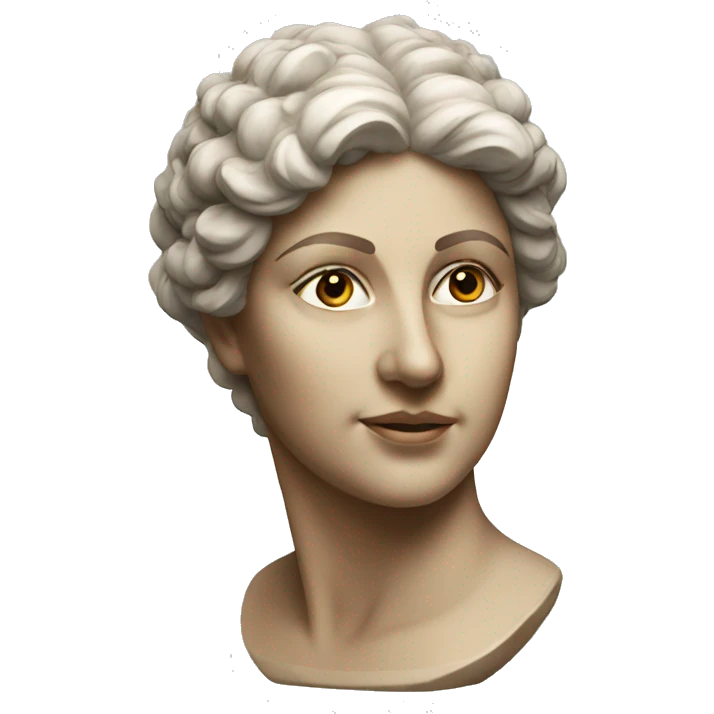 Roman bust of woman emoji