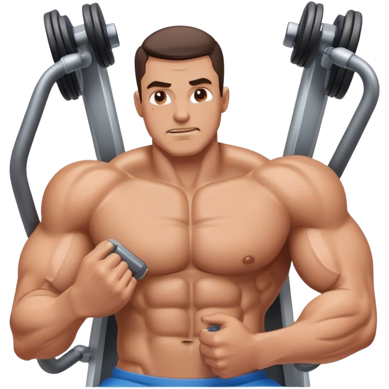guy pec machine emoji
