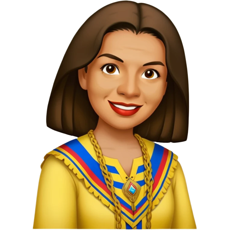 Perdón with a Colombian outfit emoji