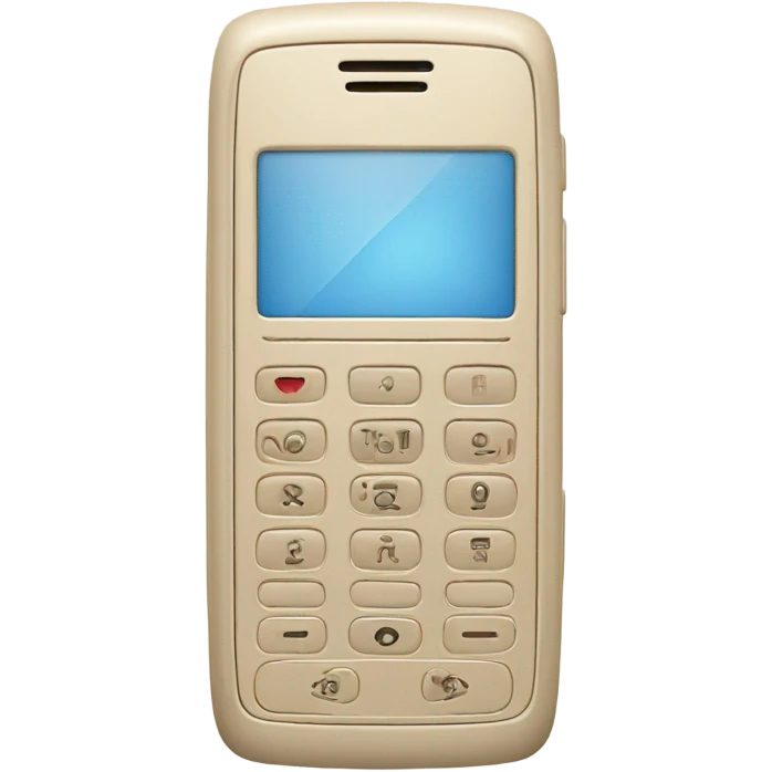 Beige cellphone  emoji