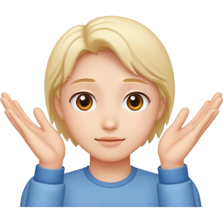 Person doing uwu hands emoji