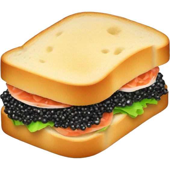 sandwich with caviar emoji