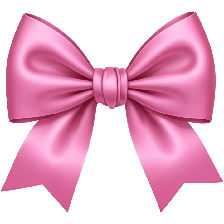 Pink bow emoji