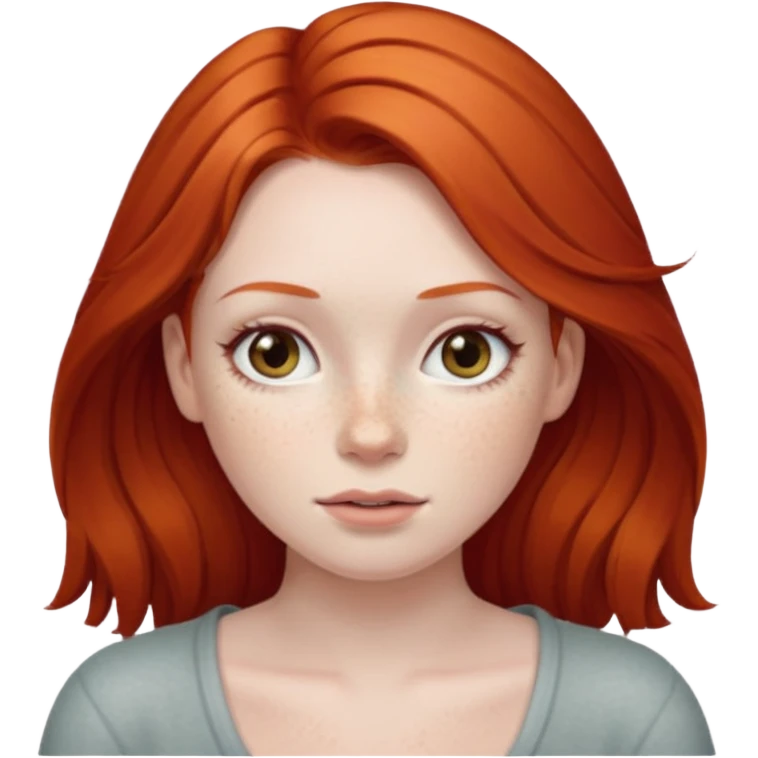 Naked red haired girl with freckles and large tits emoji