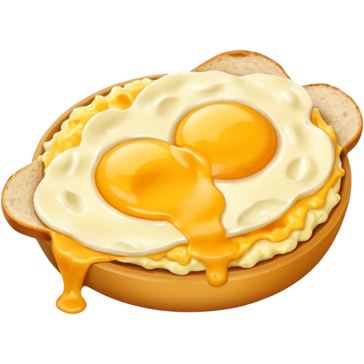 Cheesy eggs emoji