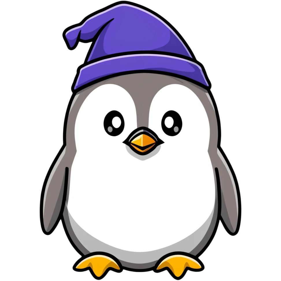 Penguin Wizard emoji