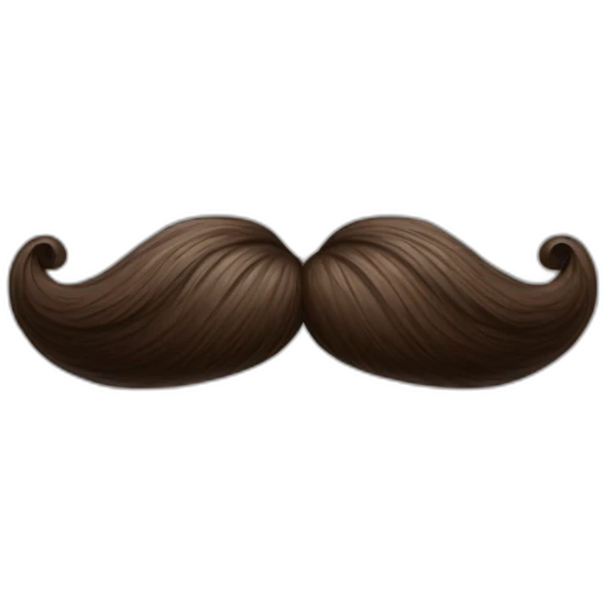 Wild mustache emoji