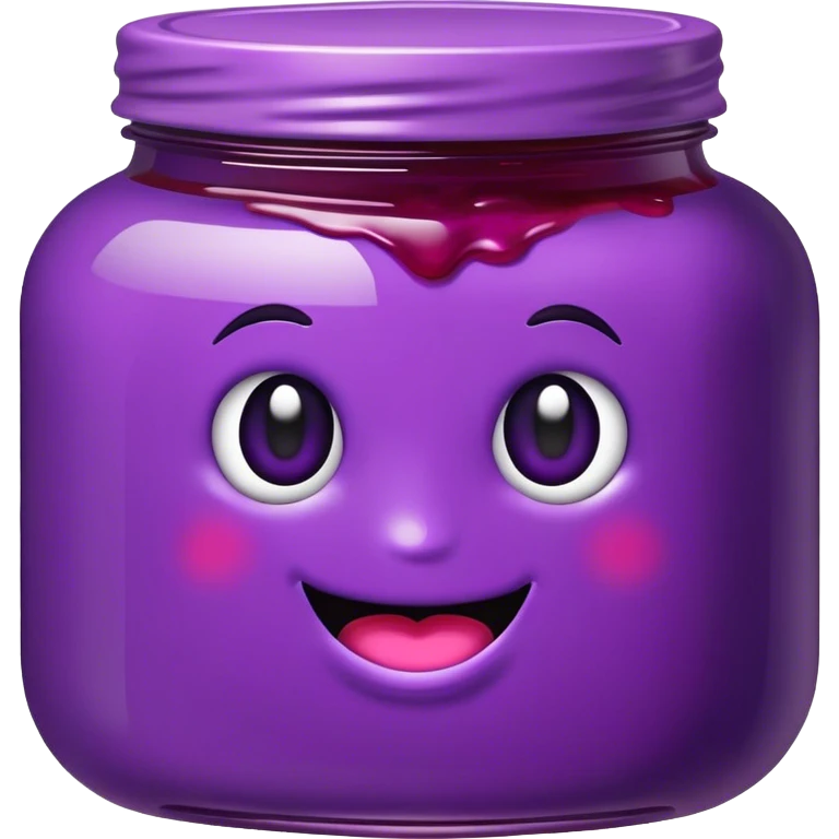 Realistic grape jelly emoji emoji