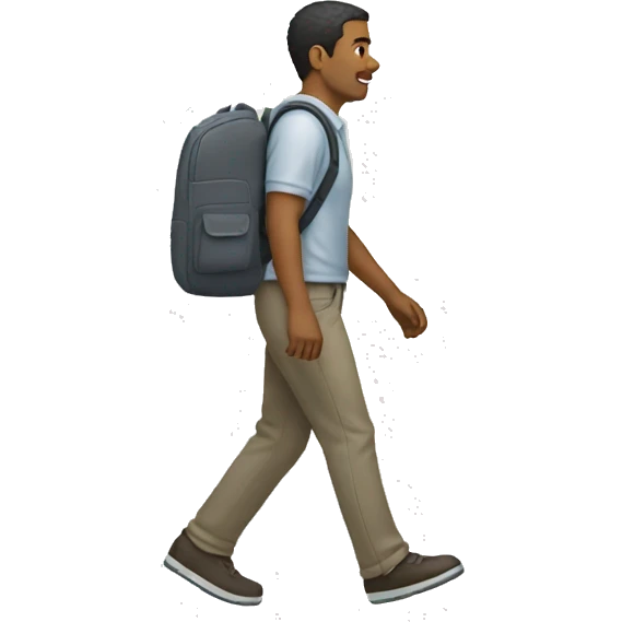 man strolling side view emoji