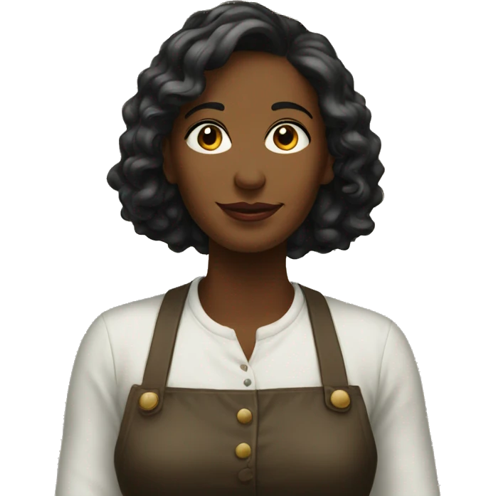 woman upright hanging painting emoji