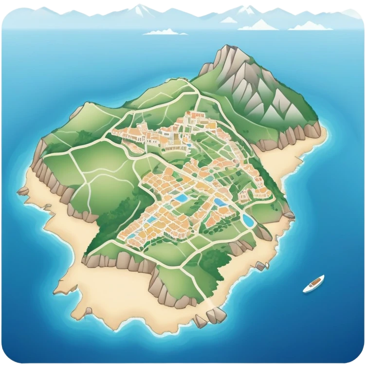 Contoure de l’île Corse  emoji