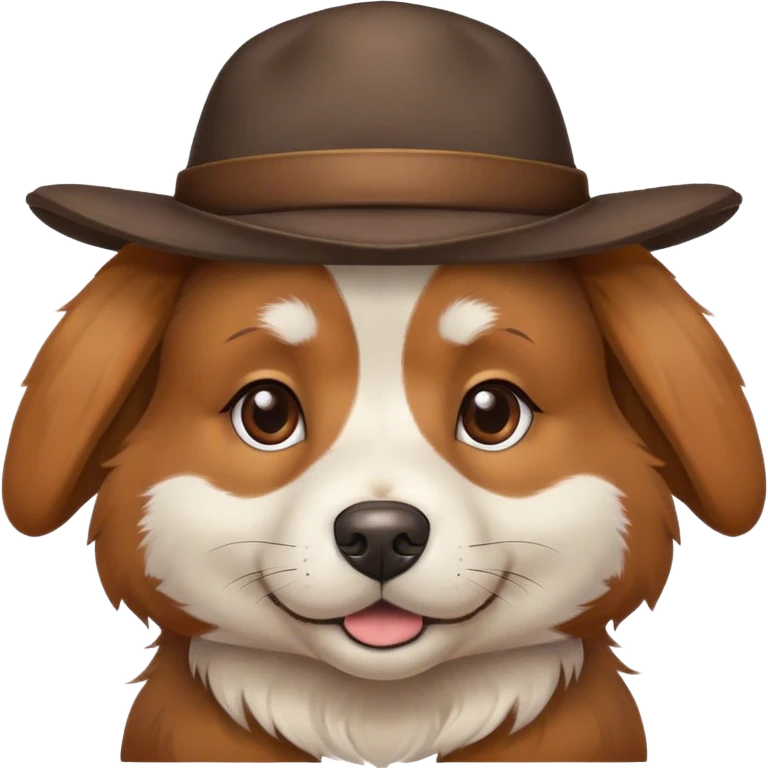 Dog with hat emoji