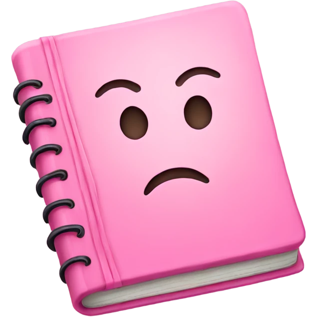 Pink journal  emoji