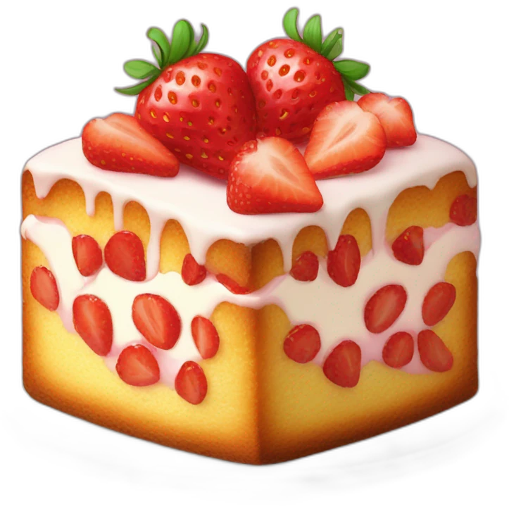 Strawberry pound cake emoji