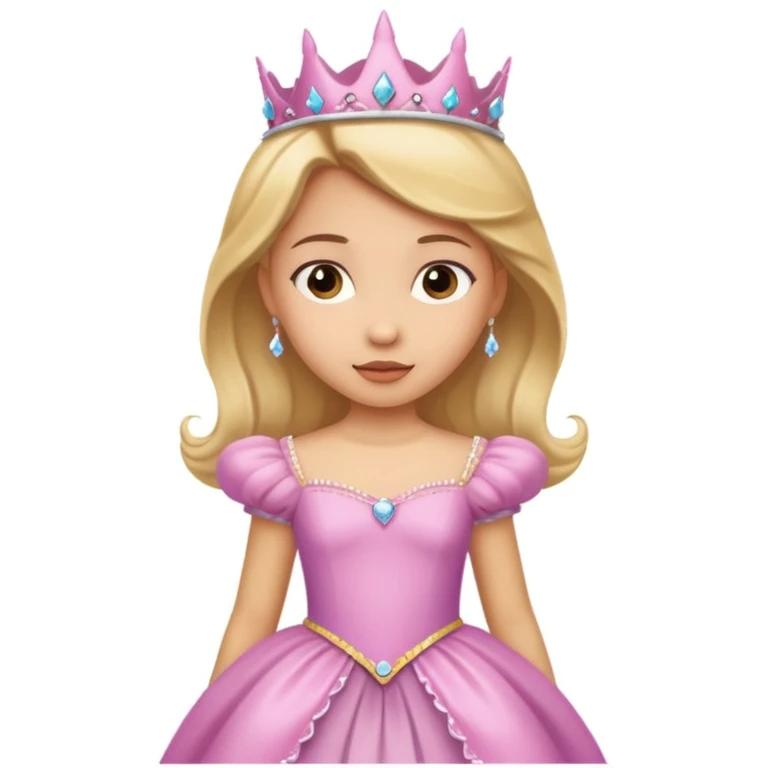 girls in a princess dress emoji