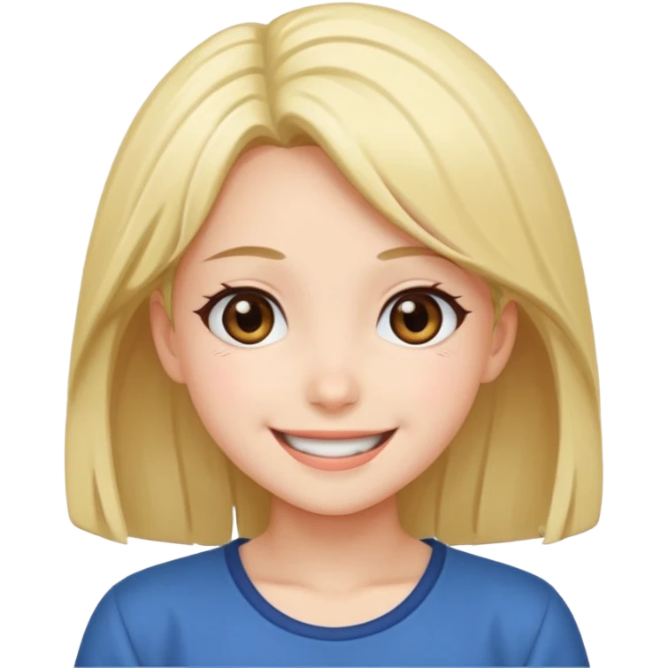 Animae girl happy emoji