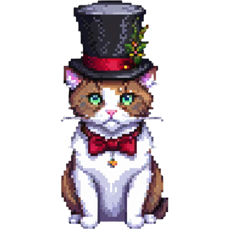 cat with a tophat emoji