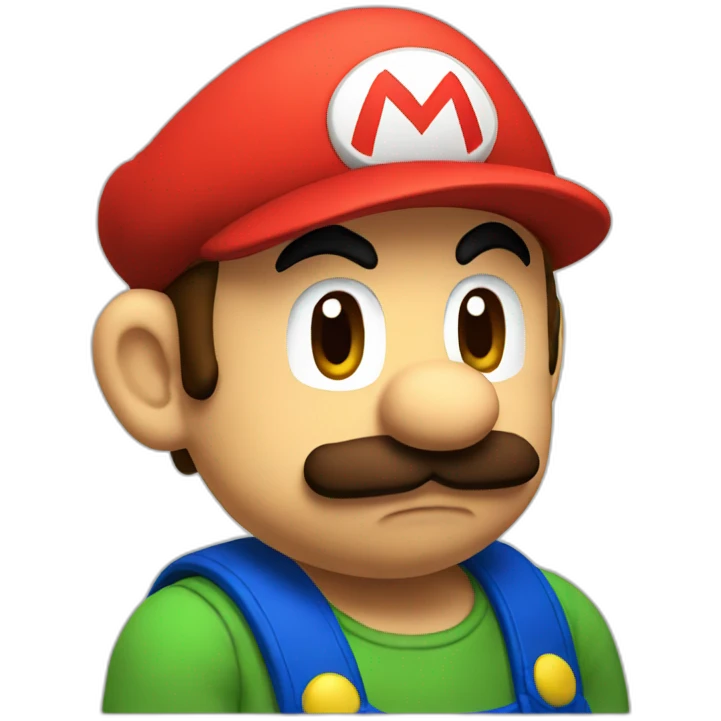 sad mario emoji