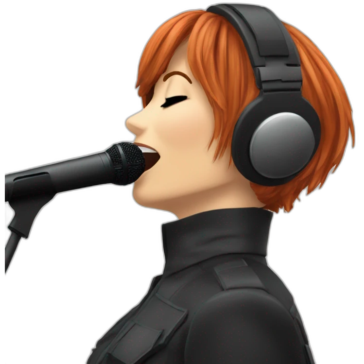 Mylène Farmer singing emoji