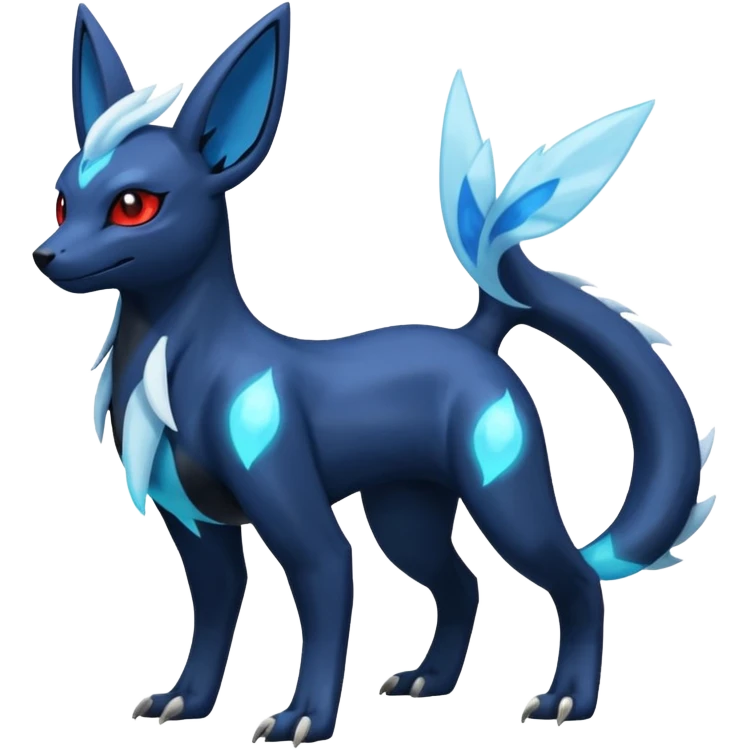 Manectric-Electrike-Lugia-Umbreon-Draco-Fakémon-hybrid-creature (full body), 4 legs emoji
